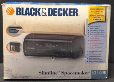 Reloj digital abrelatas Black & Decker Slimline con herrajes EC950B Foto 1 de 4