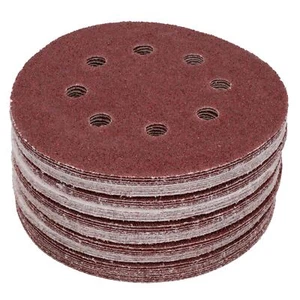 Hook/Loop Sanding Abrasive Discs Orbital DA Palm Sander 100 PK 125mm Mixed Grit - Picture 1 of 3