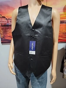 new-MEN'S NEIL ALLYN PAISLEY PRINT POLYESTER 5 BUTTON Size M TUXEDO VEST NWT #C - Picture 1 of 9