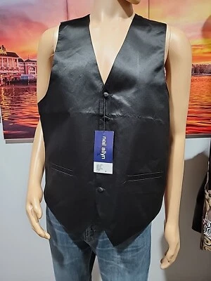 new-MEN'S NEIL ALLYN  PAISLEY PRINT POLYESTER 5 BUTTON Size M TUXEDO VEST NWT #C - Image 1 of 4