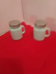 Mini Mason Jar Salt and Pepper Shaker Farmhouse Aqua - Picture 1 of 4