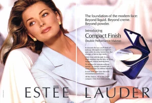 1994 Estee Paulina Porizkova Compact finish makeup 1-page MAGAZINE AD - Picture 1 of 1
