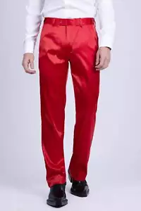 Barabas Men's Shiny Stretch Solid Color Dress Pants 5CP09 - Picture 1 of 82