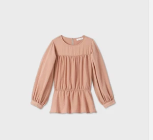 Prendas para el torso para mujer talla M prólogo bishop manga larga cintura fruncida - Imagen 1 de 7