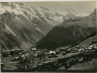 Suisse, Muren, Generalansicht, Grosshorn, Breithorn, Tschingelhorn vintage print