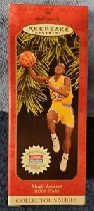 1997 Hallmark Keepsake Ornament - Magic Johnson Los Angeles Lakers NIB NOS - Picture 1 of 6