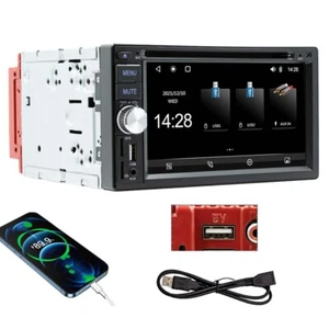 2 Din 6.2" Carplay Car Radio Stereo DVD CD Player Touch Screen Bluetooth FM/USB - Picture 1 of 15