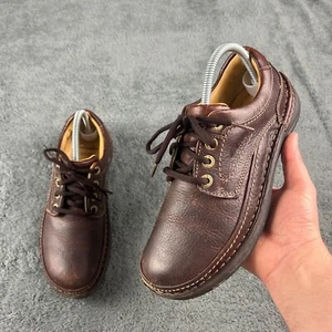 Clarks Nature Three Active Air Brown Leather Derby Shoes UK 5.5 G Preppy Casual - Picture 1 of 13
