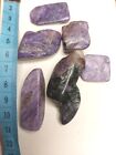 CHAROITE POLISHED PIECES 50g CRAFT/GRID WORK  FREE AU POST   #3