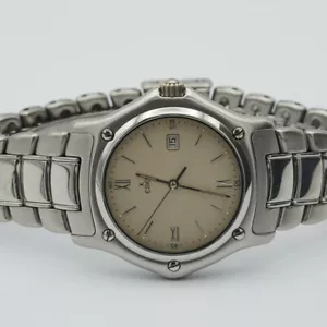 Ebel 1911 Men's Watch Steel 1 13/32in Top Condition With Orig. Band 987902 E196 - Picture 1 of 4