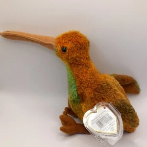 Nuevo Genuino TY Beak the Kiwi Bird 1998 Gorro Bebé Coleccionable 4211 - Imagen 1 de 4