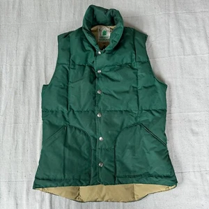 Vintage SIERRA DESIGNS Down Vest XS 60/40 Quilted Puffer 70s OAKLAND CA parka - Picture 1 of 19