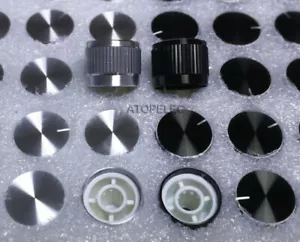 1/5pcs 13mm*17mm Aluminum Amplifier Potentiometer Volume Knob 6mm Knurled Shaft - Picture 1 of 3