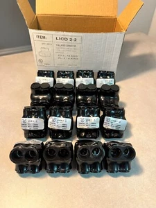 Insulated Multitap (Polaris-type) Connector dual entry 2-14 AWG 2 port 16 pc - Picture 1 of 6