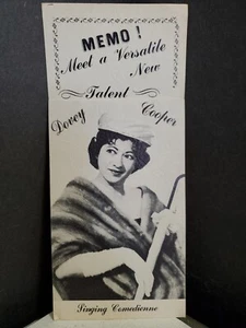 1940er One Woman Show Meet Dovey Cooper singende Komikerin Chicago Show Programm - Bild 1 von 7