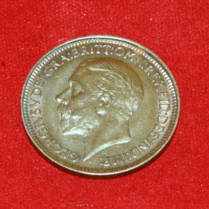 UK Farthing 1929 George V KM# 825 Sp# 4061 - Picture 1 of 2