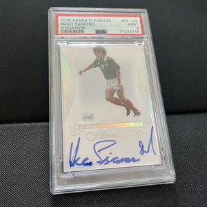 2016 Panini Flawless Hugo Sanchez Base Signature #22/25 PSA 9 POP 1