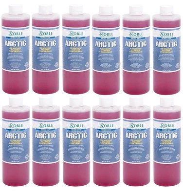 12 PACK Noble Arctic Ice Machine Maker Cleaner Nickel Safe 16 oz Food Grade Case