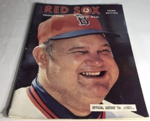 Boston Red Sox Program Bucky Dent HR Yankees 1978 banderín ganador sin anotar ex Yaz⚾️ - Imagen 1 de 14