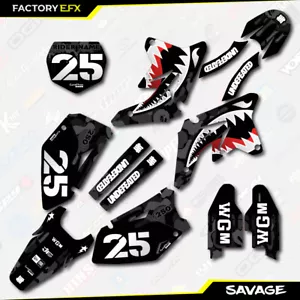 Black Camo Savage Graphics Kit fits 07-09 Suzuki RMZ250 RMZ 250 Plate decals - Bild 1 von 5