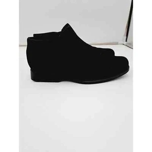 Rockport Womens 7W Casual Pull On Ankle Booties Black Suede APW11573 - Picture 1 of 8