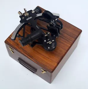 Nautical 8" Sextant Replica Fully Functional with Elegant Designer Wooden Box - Picture 1 of 9