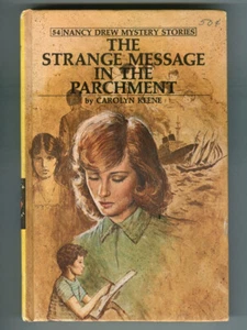 NANCY DREW #54 The STRANGE MESSAGE in the PARCHMENT! Rare 1977 FIRST Edition HC! - Picture 1 of 9