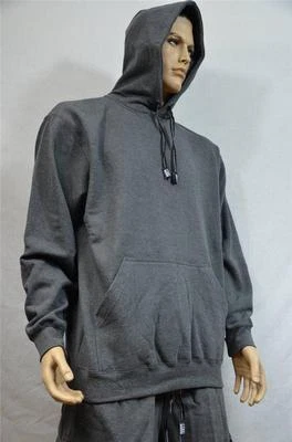 1 NEW PRO CLUB HEAVY WEIGHT PULLOVER FLEECE HOODIE SWEATSHIRT CHARCOAL S-7XL 1PC - Image 1 of 2