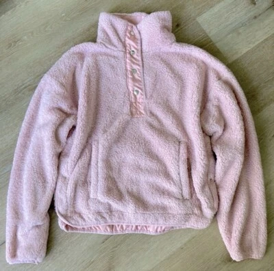 Chaqueta Forever 21 Mujer Medio Botón Polar Manga Larga Rosa Talla M Foto 1 de 4