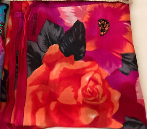READ * 100% Silk Scarf Handkerchief Wrap Floral Art Baroque Designer You Pick