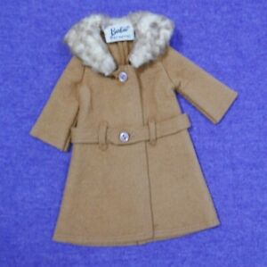 Vintage Barbie Clothes - Vintage Barbie 0819 It's Cold Outside Brown Coat