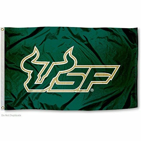 SOUTH FLORIDA BULLS  3'X5' NCAA FLAG BANNER: FAST FREE SHIPPING Cover