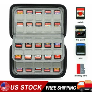 80 Game Card Holder Storage Case for Nintendo Switch/PS Vita /SD Cards Cartridge - Picture 1 of 12