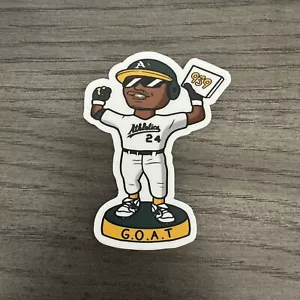 Rickey Henderson GOAT Die Cut Sticker Oakland A’s - Picture 1 of 1