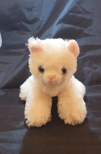Aurora Sugar White Cat Blue Eyes 6in Plush Kitty Kitten Animal Stuffed Toy - Picture 1 of 10