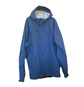 L.L. Bean Rain Jacket Men’s XXL Navy Blue, Shell, Hooded, ID 284973 - Picture 1 of 8