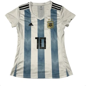 Argentina Messi #10 Adidas Womens Size L Jersey 2021 Albiceleste Soccer Fan - Picture 1 of 11