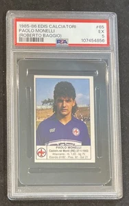 Edis Calciatori 1985 Roberto Baggio radiocontrol novato error “Paolo Monelli” clasificación PSA 5 - Imagen 1 de 4