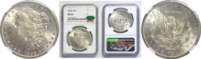 1902-S  Morgan Dollar.  -  NGC MS-63. CAC - Image 1 of 3