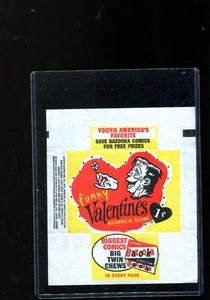 1959 59 TOPPS FUNNY VALENTINES 1 CENT WAX WRAPPER - Picture 1 of 1