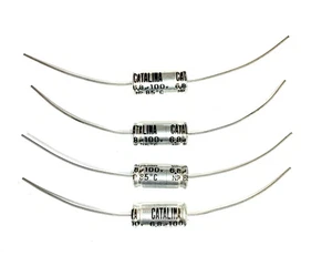 Lote de 4 Condensadores Electrolíticos Axiales No Polarizados Catalina 6.8uF @ 100V - Imagen 1 de 1