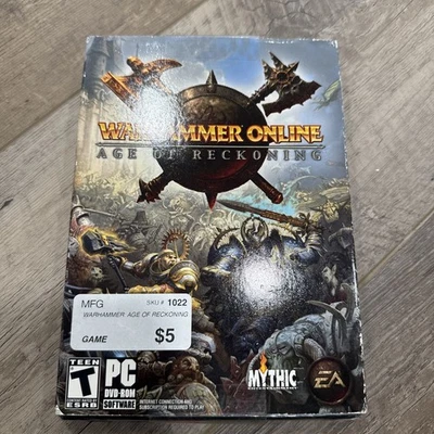 Warhammer Online: Age of Reckoning (Windows PC, 2008) Brand NEW Factory Sealed  - Image 1 of 4