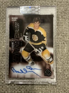 2024-25 UD Clear Cut Bobby Orr Power Skaters Auto On Card SPA SSP /35 Encased 🔥 - Picture 1 of 2