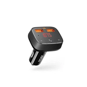 Anker Roav Smartcharge F0 Fm Transmitter Bluetooth Car Kit Hands Free New R5113 - Picture 1 of 3