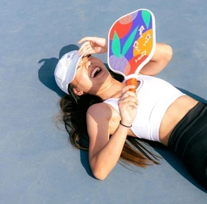 NUOVA "COURT" Pickleball Paddle con scena Koi Pond RETAIL $89,00 - Foto 1 di 5