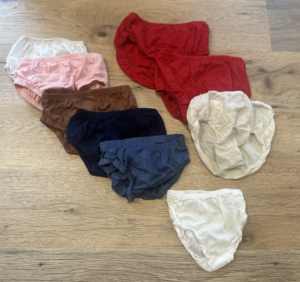 Lote de 9 fundas de pañales Bloomers para bebé niña 0-3 meses 12 meses 24 meses Carters Bonnie Baby Foto 1 de 4
