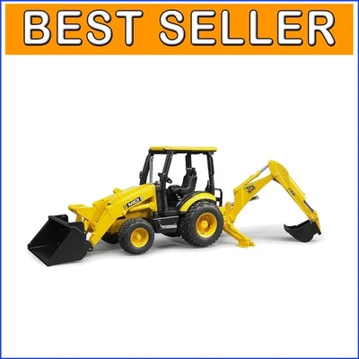 Realistic JCB MIDI CX Backhoe Loader with Changeable Scoop - Ages 3+ Fun! - Image 1 of 4