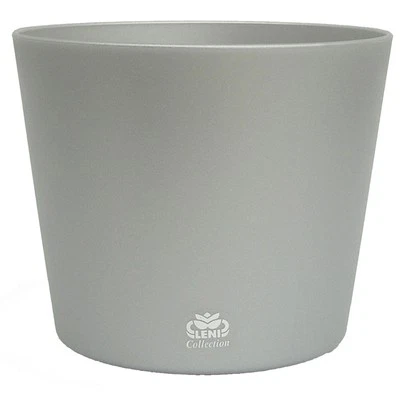 Kunststoff Flori-Übertopf Farbe silber - Bild 1 von 2