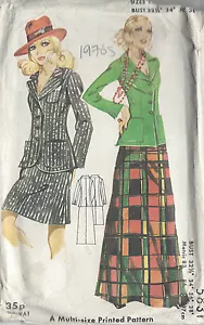 1970s Vintage Sewing Pattern B32 1/2-34-36 JACKET & SKIRT (R742) - Picture 1 of 1