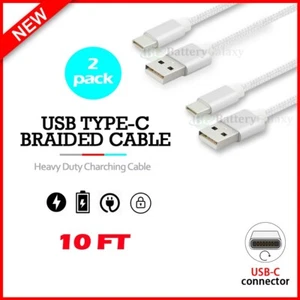 2X FAST Charger USB C Charging THICK 10ft Cord For iPhone 16e/16/16 Pro/Plus/Max - Picture 1 of 6
